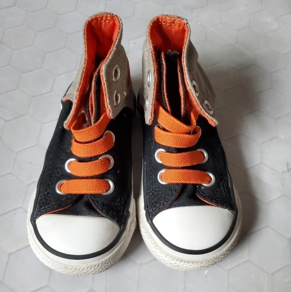 Converse Chuck Taylor Blue Easy Slip No-Tie High Tops Sneakers